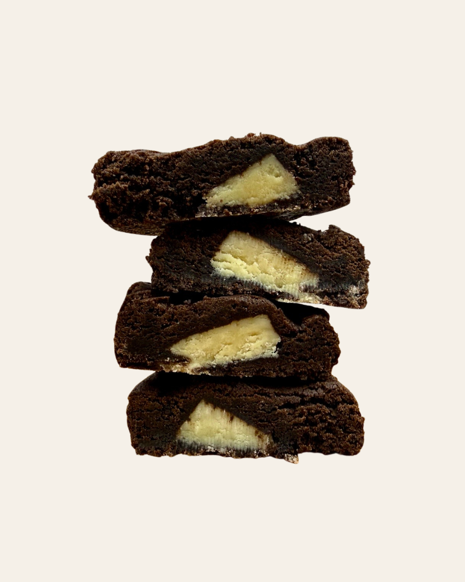 Fudge-Stuffed Chocolate Cookies